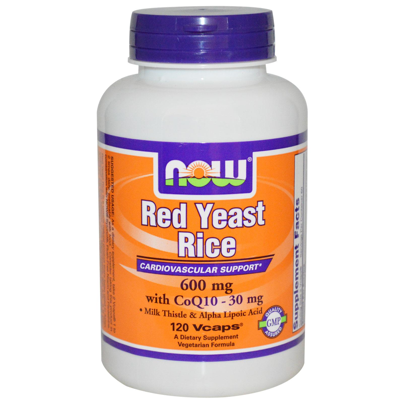Now food red yeast rice with coq10