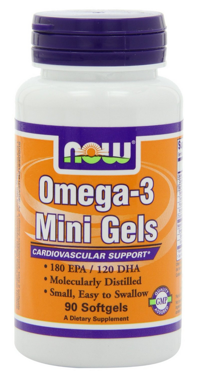 NOW FOOD Omega 3 Mini Gels giúp duy trì sức khỏe tim mạch, tăng cường trí nhớ