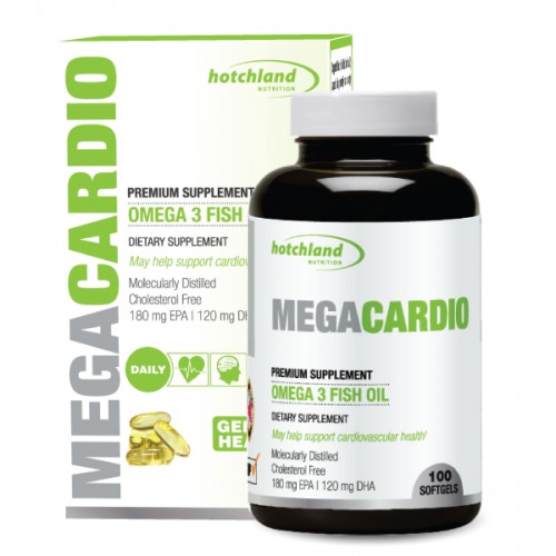 Megacardio omega-3 fish oil – viên uống dầu cá cung cấp omega 3 nguyên chất, giúp tăng cường sức khỏe tim mạch, 100 viên