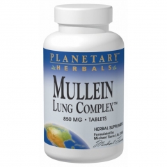 Planetary herbals Mullein Lung Complex: Viên uống hỗ trợ điều trị  ho và các bệnh về phổi 90 viên