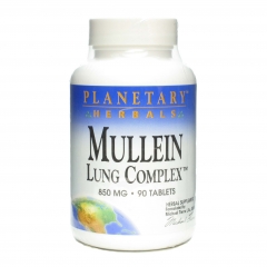 Planetary herbals Mullein Lung Complex: Viên uống hỗ trợ điều trị  ho và các bệnh về phổi 90 viên