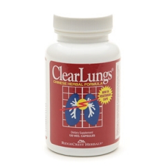 Ridgecrest Herbals Clear Lungs Chinese Herbal Fomula: hỗ trợ điều trị bệnh đường hô hấp, 120 viên