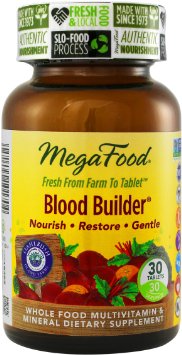 MegaFood Blood Builder là viên uống bổ máu an toàn và hiệu quả cung cấp sắt, acid folic, vitamin B12
