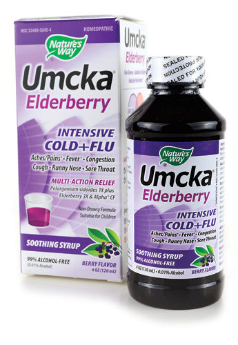 Nature’s Way Umcka Elderberry dạng Siro hỗ trợ điều trị cảm cúm, cảm lạnh