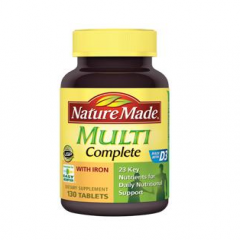 Nature Made Multi Complete - thuoc bổ sung vitamin khoáng chất cần thiết cho cơ thể, 130 Viên