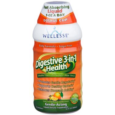 Nước uống wellesse digestive 3-in-1 health giúp hỗ trợ hệ tiêu hóa hiệu quả, 480ml