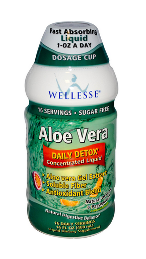Wellesse Concentrated Liquid Herbal Supplement Aloe duy trì sức khỏe hệ tiêu hóa khỏe mạnh