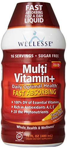 Wellesse Liquid Multivitamin+ Sugar Free Dietary Supplement cung cấp vitamin, khoáng chất giúp duy trì hoạt động cơ thể