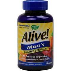 Nature’s Way Alive Mens Energy Gummy Multi-Vitamins - Viên uống bổ sung vitamin cho nam giới, 75 viên