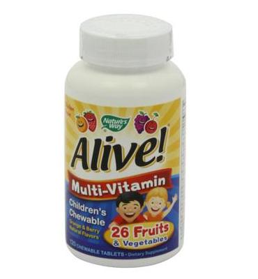 Nature's way alive children's multi-vitamin - kẹo dẻo vitamin khoáng chất giúp trẻ ăn ngon, ngủ tốt phát triển vượt bậc, 120 viên