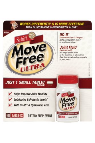 Schiff Move Free Ultra - Collagen and Hyaluronic Acid - 60 Tablets