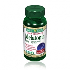 Nature's Bounty Super Strength Melatonin 5mg: Viên hỗ trợ điều trị giấc ngủ Melatoin, 60 viên.