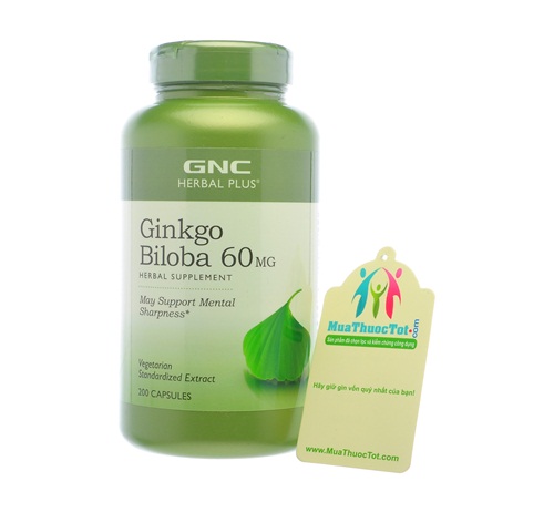 GNC Herbal Ginkgo Biloba 60 mg 200 viên