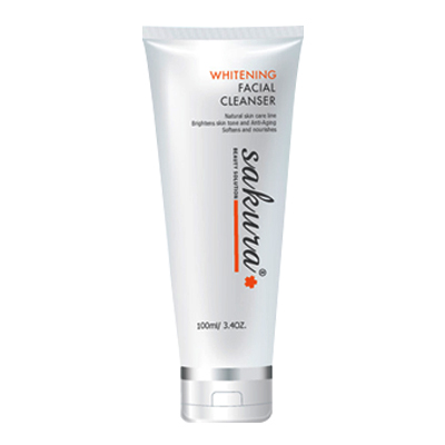 Sakura whitening facial cleanser - sữa rửa mặt trắng hồng da, se khít lỗ chân lông làm mờ sạm nám 100ml