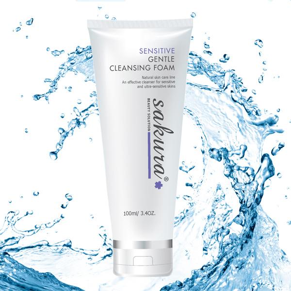 Sakura sensitive cleansing foam - sữa rửa mặt dành cho da nhạy cảm, 100ml
