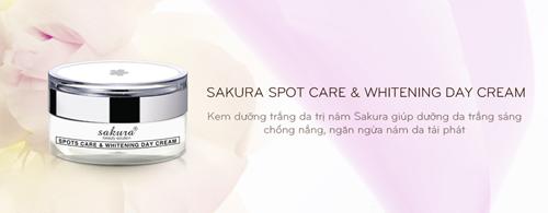 Sakura spot care & whitening day cream spf 50 - kem dưỡng trắng da trị nám ban ngày, 30g