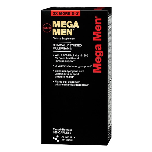 Gnc Mega Men Multi Vitamin, 180 Count