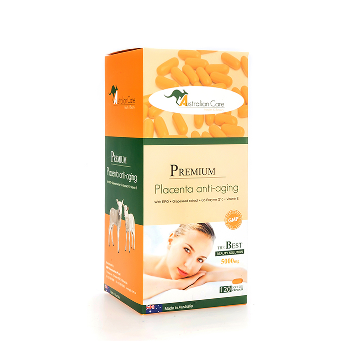 Viên nhau thai cừu úc australian care premium, 120 viên
