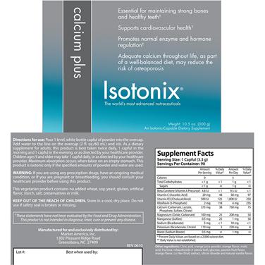 Bột bổ sung canxi - isotonix® calcium plus, 300g