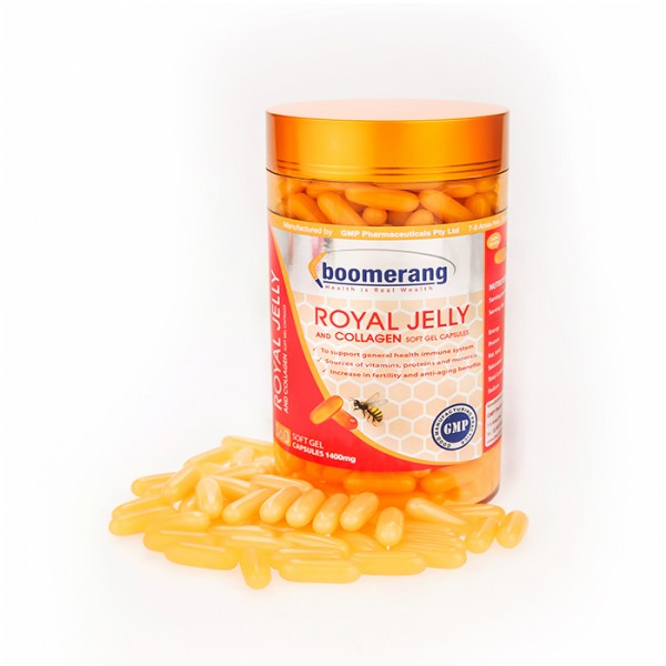 Sữa ong chúa boomerang royal jelly and collagen, 360 viên