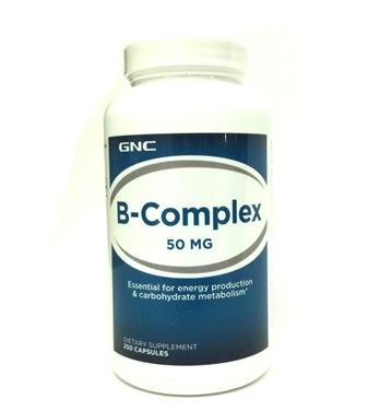 Viên uống bổ sung vitamin b giảm stress - gnc vitamin b-complex 50mg, 250 viên