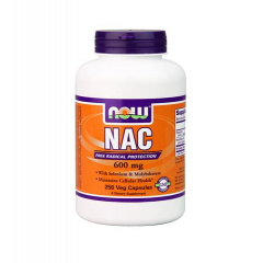 Now Foods Nac-Acetyl Cysteine 600mg - Viên uống giải độc gan, tăng cường khả năng miễn dịch, 250 viên