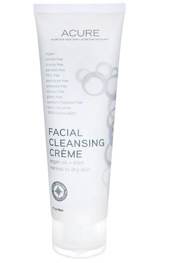 Thành phần của facial cleansing cream argan oil mint