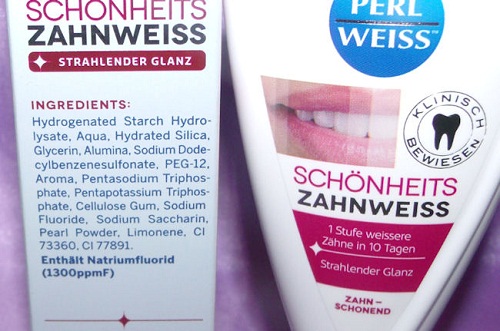 Kem đánh răng làm trắng bột ngọc trai perl weiss schonheits zahnweiss 50ml