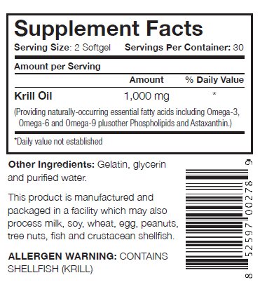Dầu nhuyễn thể captains krill oil 60 viên