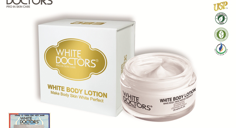 Kem dưỡng trắng da toàn thân nhanh chóng doctors white body lotion 120ml