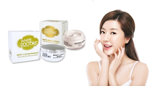 Bộ đôi siêu dưỡng da trắng da white doctors body lotion makeup + white doctors white body lotion