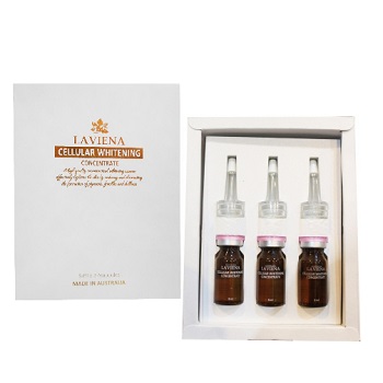 Dung dịch trị nám, làm trắng da nhau thai cừu laviena cellular whitening concentrate 3 chai 8ml