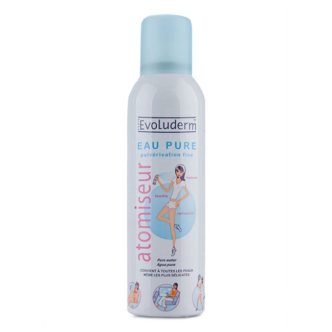Khoáng xịt dưỡng da giữ Ẩm của pháp evoluderm eau pure 150ml