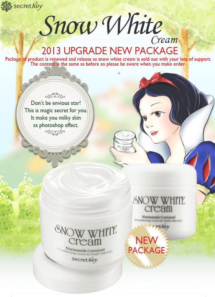 Kem dưỡng trắng da hàn quốc secret key snow white cream 50g
