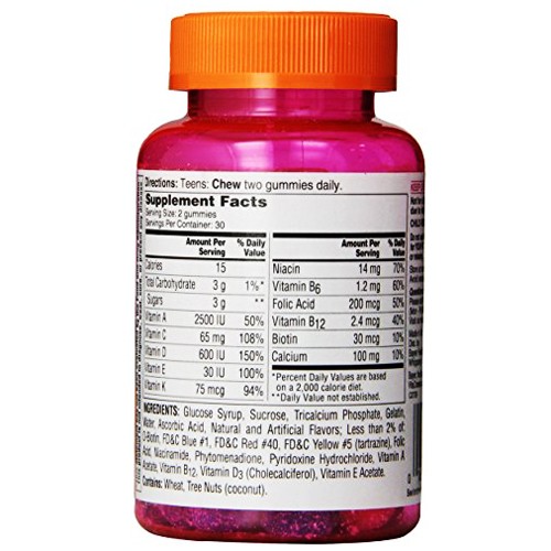 Tác dụng nổi bật của one-a-day vitacraves teen vitamins for her gummies