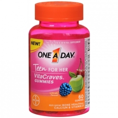 Viên uống cung cấp Vitamin và khoáng chất dành cho nữ One A Day VitaCraves Teen Vitamins For Her Gummies 60 viên