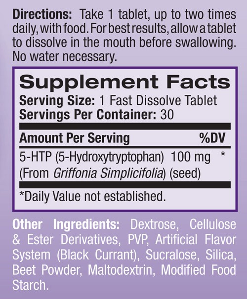 Viên uống natrol 5-htp 100mg, cải thiện tâm trạng, giúp ăn ngon, ngủ sâu, kiểm soát trọng lượng