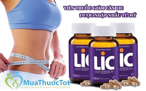 Viên uống giảm cân lic 60 viên - hỗ trợ giảm cân an toàn, cải thiện vóc dáng
