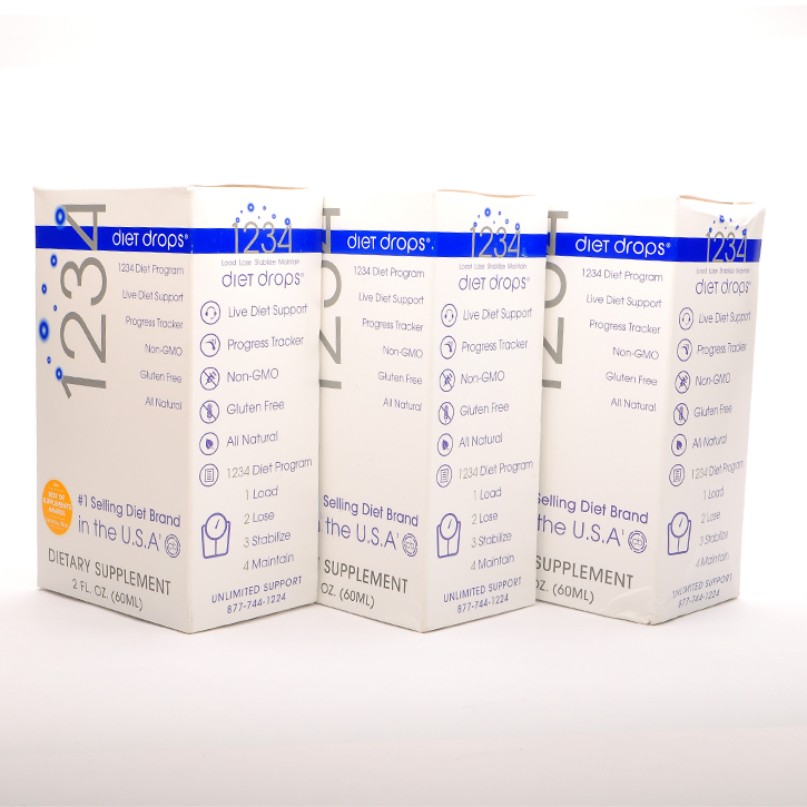Bộ 3 sản phẩm 1234 diet drops - giải pháp giảm cân an toàn và tiết kiệm
