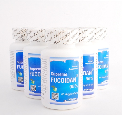 Bộ 5 sản phẩm supreme fucoidan 95% okinawa - viên uống hỗ trợ điều trị bệnh ung thư