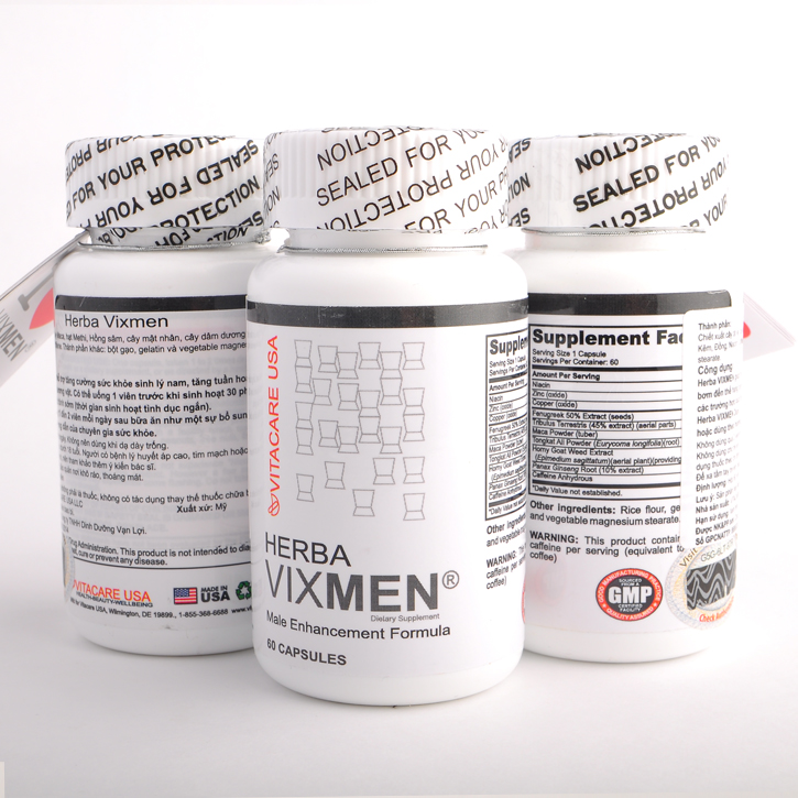 Bộ 3 sản phẩm herba vixmen - tpcn tăng cường sinh lý dành cho nam giới