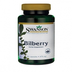 Viên uống bổ mắt Bilberry Fruit 470 mg thương hiệu Swanson của Mỹ 100 viên