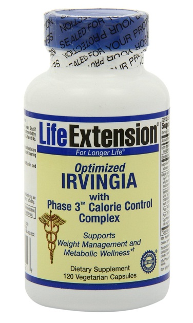 Thành phần của life extension optimized irvingia with phase 3 calorie control complex