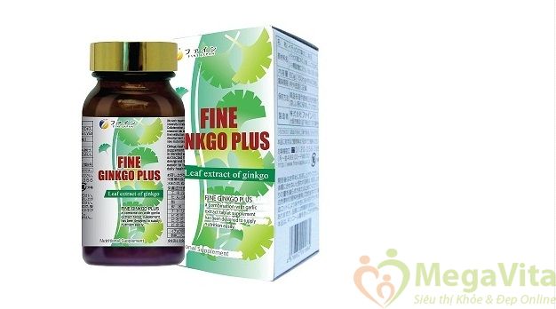 Fine ginkgo biloba plus: tpcn giảm stress, tăng trí nhớ, cải thiện chứng đau đầu, mất ngủ