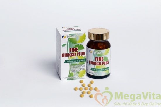 Fine ginkgo biloba plus: tpcn giảm stress, tăng trí nhớ, cải thiện chứng đau đầu, mất ngủ