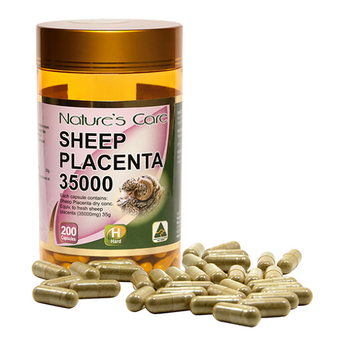 Viên uống đẹp da nhau thai cừu nature care sheep placenta 35000mg 200 viên