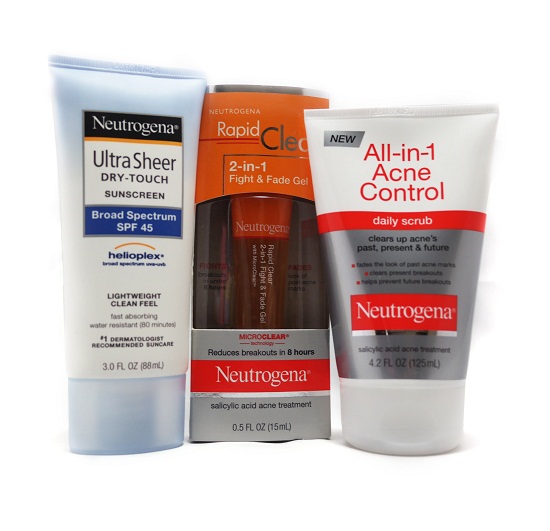 Bộ 3 sản phẩm trị mụn của hãng neutrogena