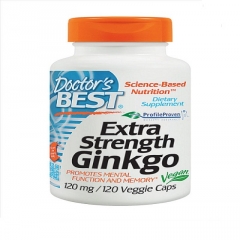 TPCN hỗ trợ hoạt động não bộ Doctor Best Extra Strength Ginkgo 120 viên