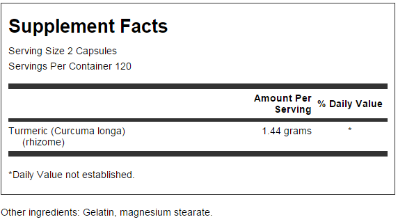 Tpcn hỗ trợ gan và hệ tiêu hóa swanson turmeric 240 viên