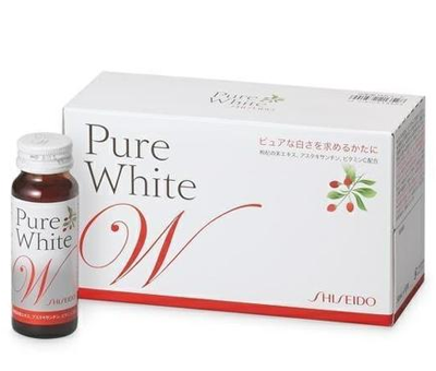 Nước uống Shiseido Pure White dưỡng làn da trắng tinh khiết